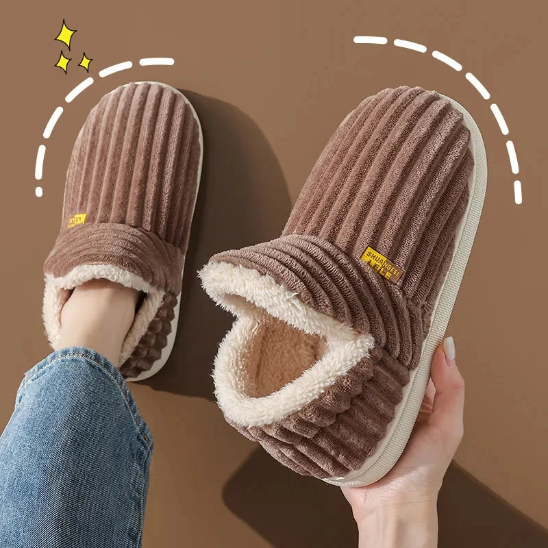 Cosy Thick Plush Home Slippers