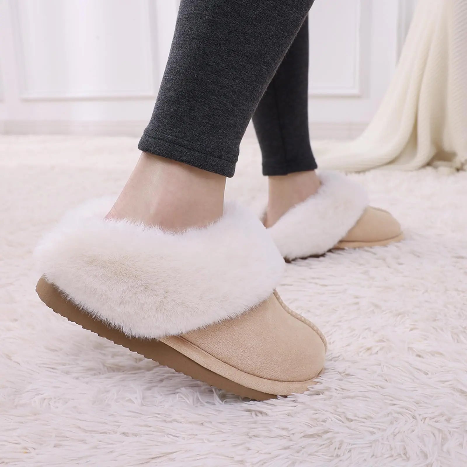 Fluffy Mule Slippers