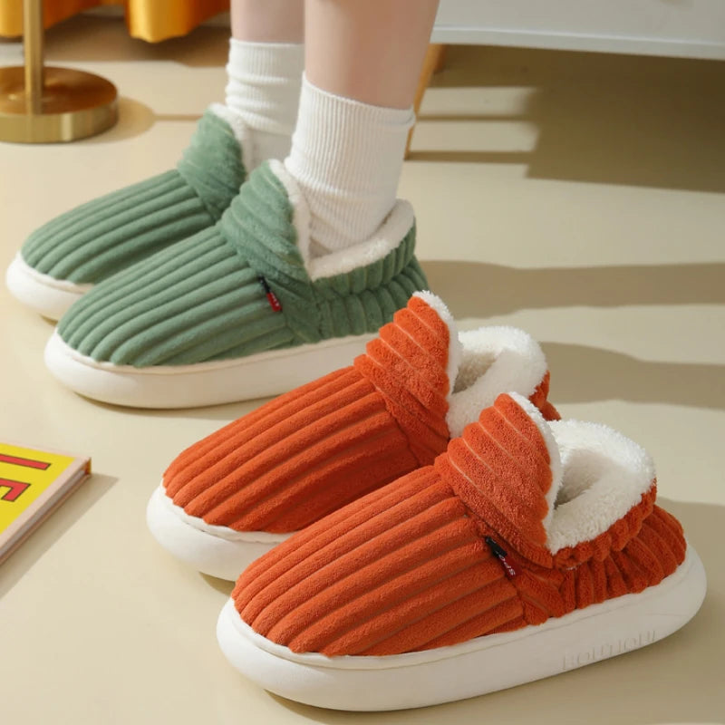 Cosy Thick Plush Home Slippers