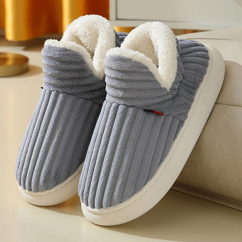 Cosy Thick Plush Home Slippers