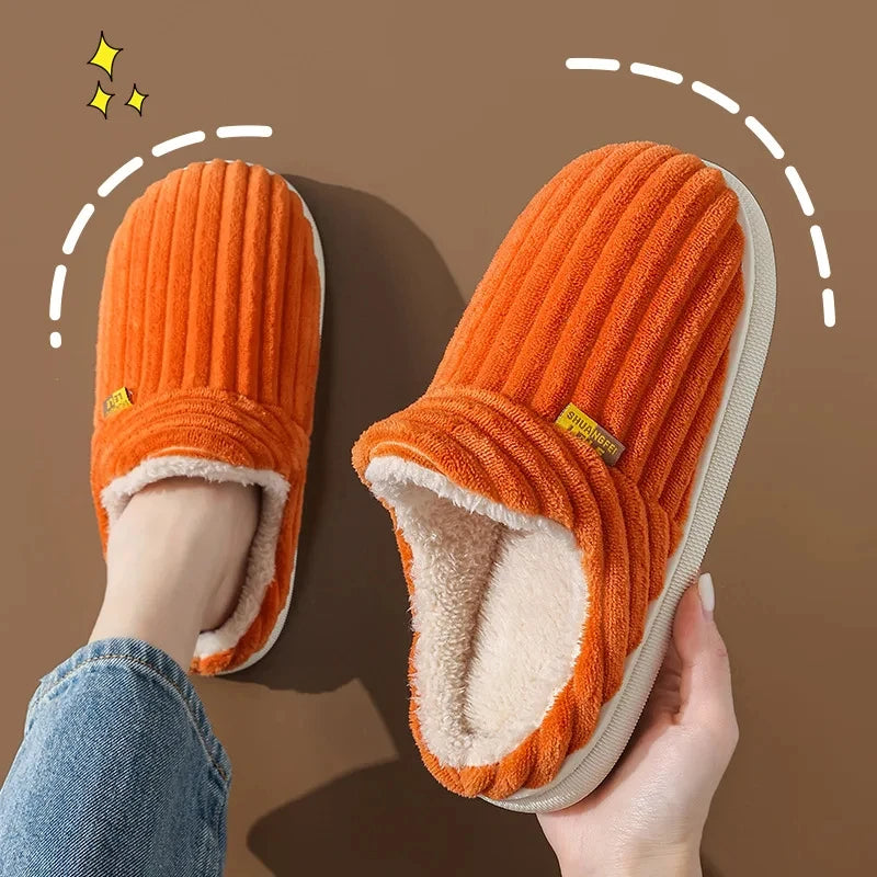 Cosy Thick Plush Home Slippers