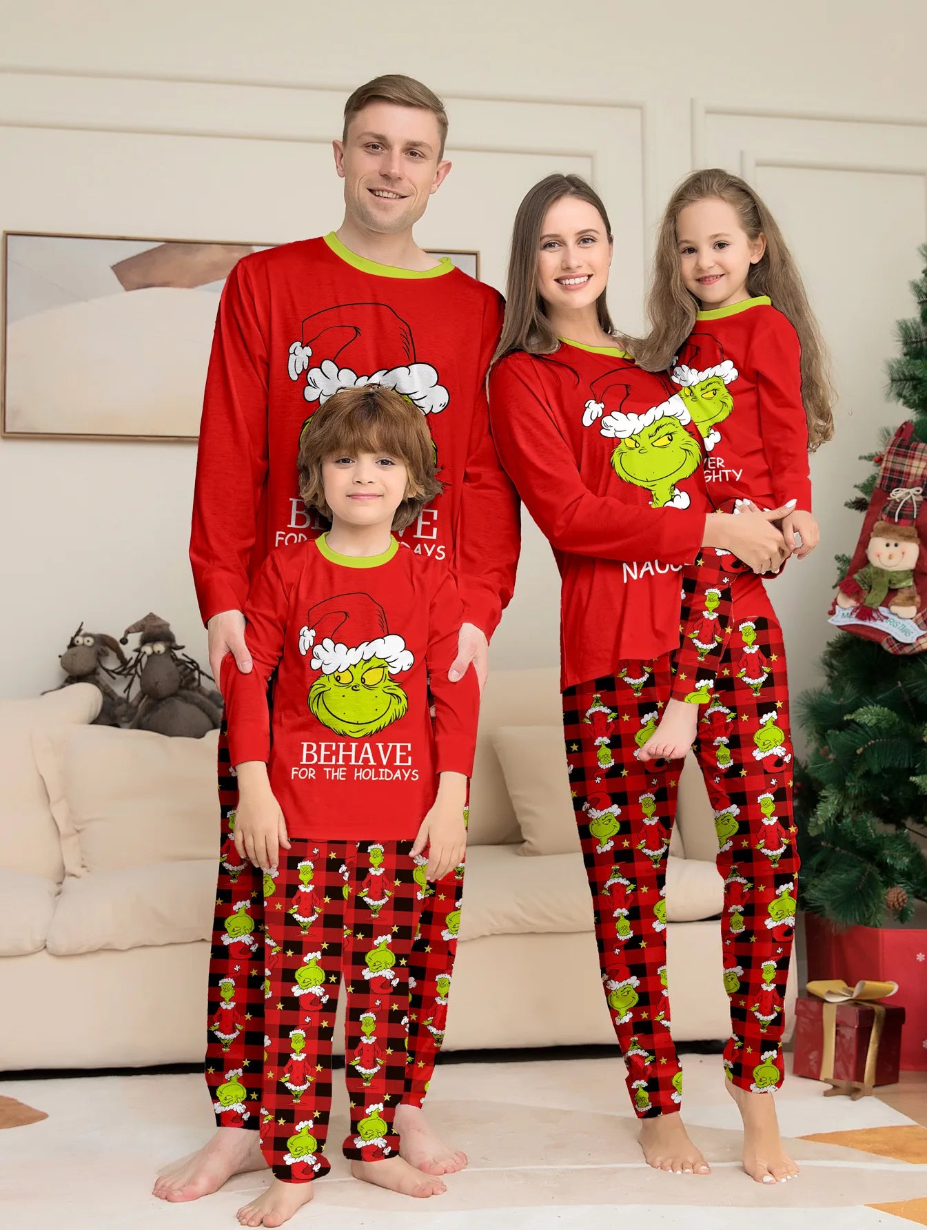 Red Grinch Pyjama Set
