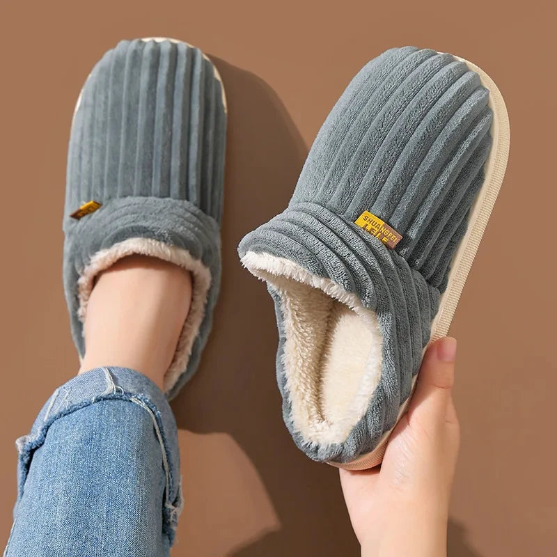 Cosy Thick Plush Home Slippers