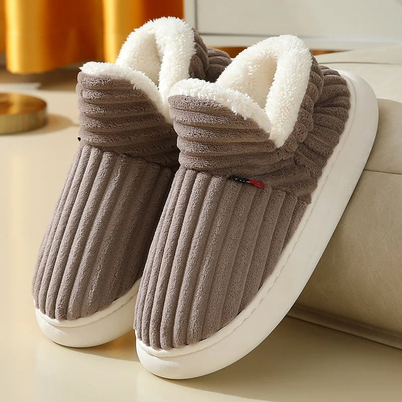 Cosy Thick Plush Home Slippers
