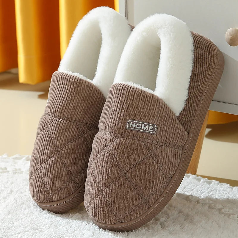 Cosy Thick Plush Home Slippers