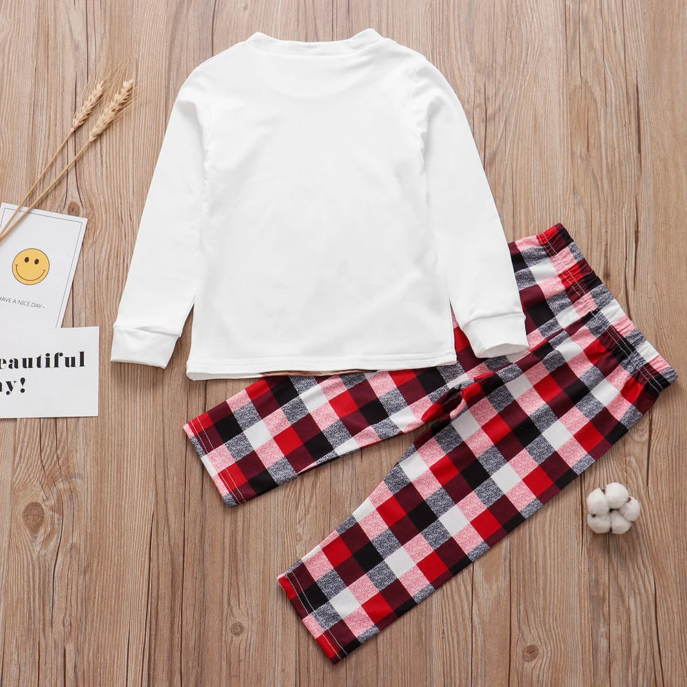 Beige Reindeer Pyjama Set