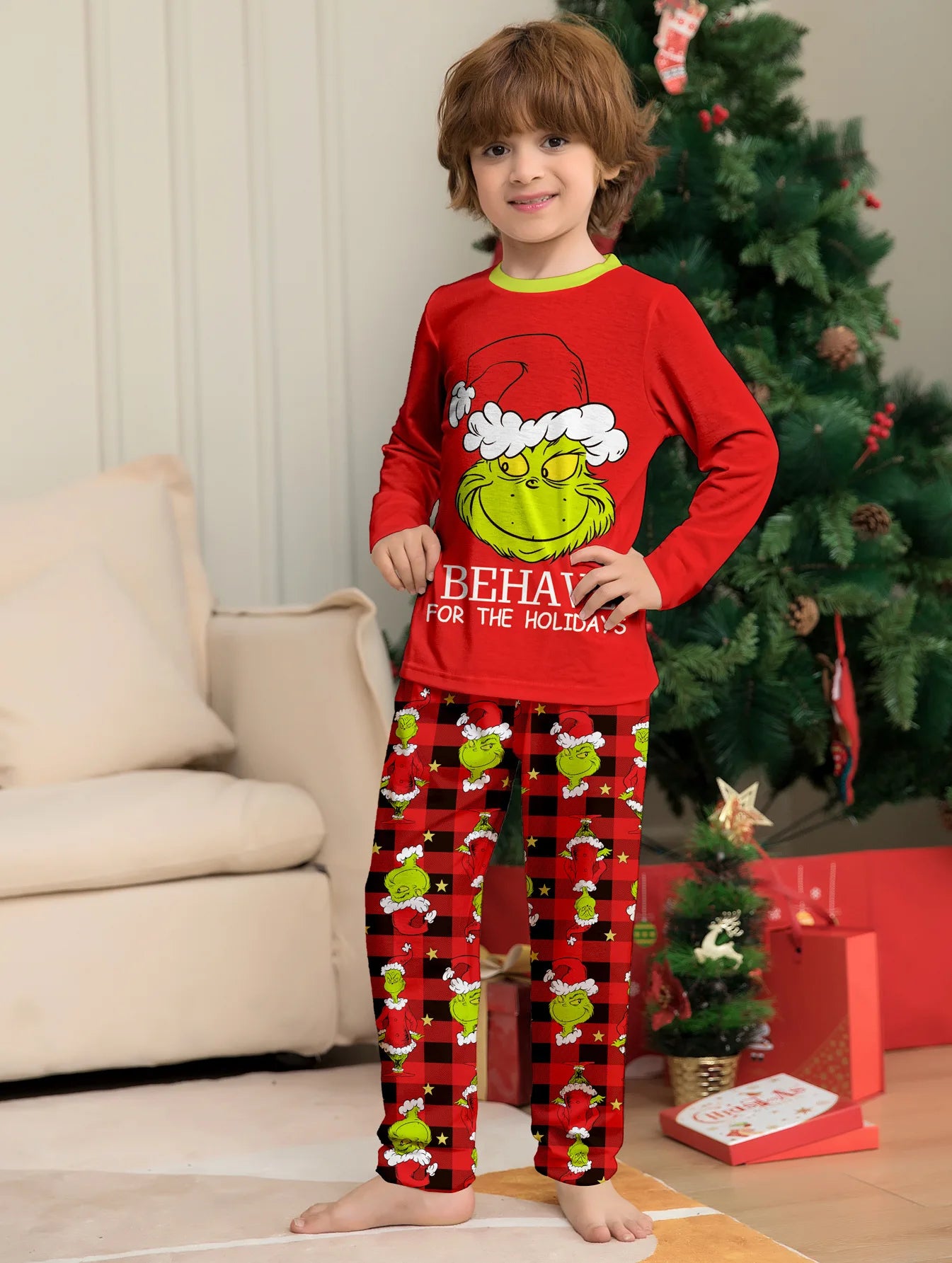 Red Grinch Pyjama Set