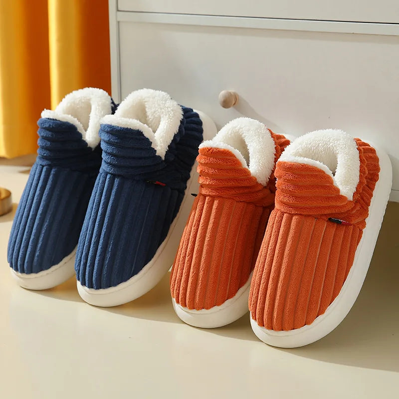 Cosy Thick Plush Home Slippers