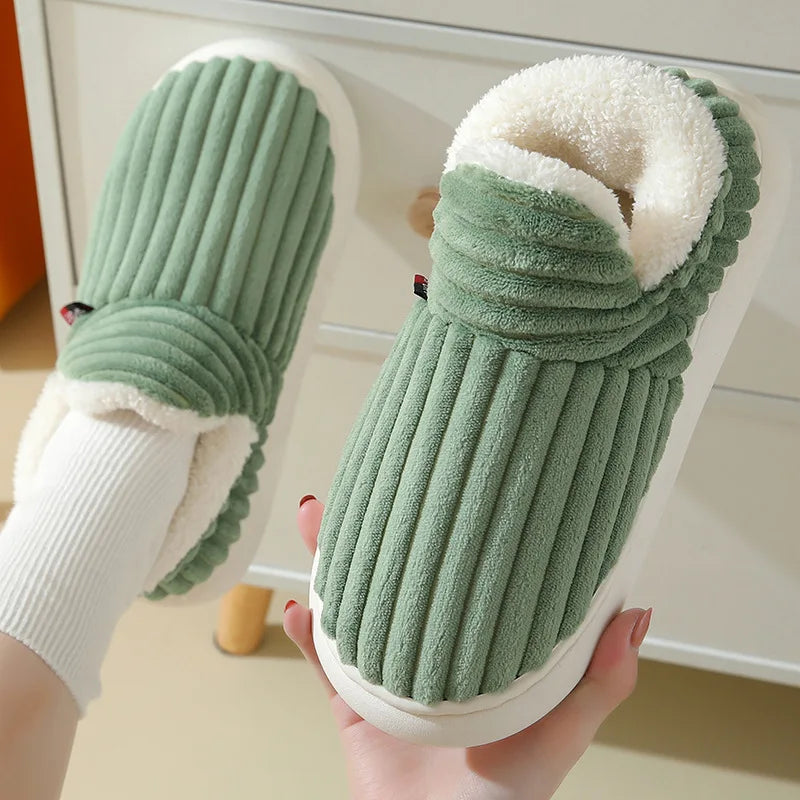 Cosy Thick Plush Home Slippers
